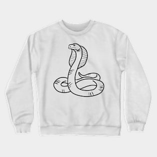 Stick figure cobra snake Crewneck Sweatshirt